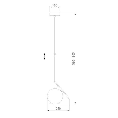 Подвесной светильник Eurosvet Shape 50213/1 хром