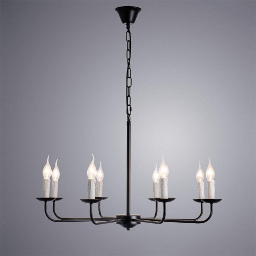 Подвесная люстра Arte Lamp Graff A1857LM-8BK Подвесная люстра Arte Lamp Graff A1857LM-8BK