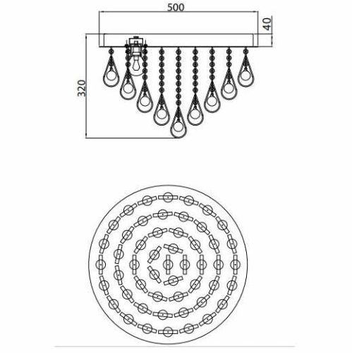 Потолочная люстра Rivoli Dolce 6012-150 Б0038166