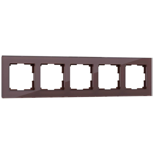 Рамка Werkel Favorit на 5 постов мокко WL01-Frame-05 4690389063787