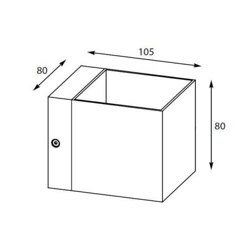Настенный светильник Zumaline Transfer wl black 90842