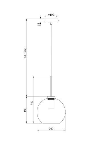 Подвесной светильник Freya Bravis FR8002PL-01B