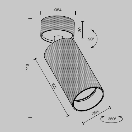 Потолочный светильник Technical C082CL-01-GU10-W Потолочный светильник Technical C082CL-01-GU10-W