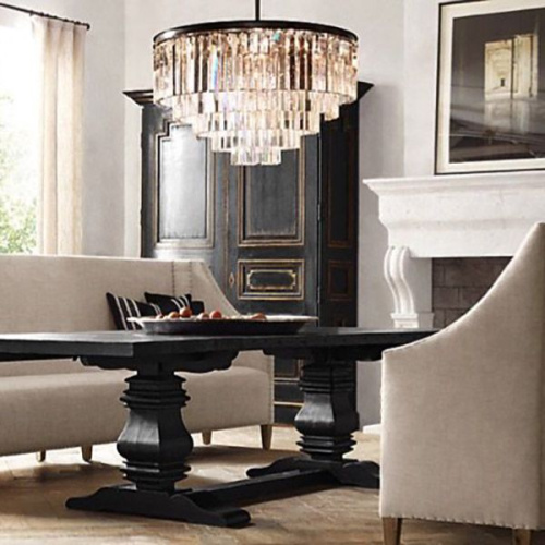 Люстра Rh 1920S Odeon Clear Glass Fringe Chandelier D80 By Imperiumloft