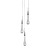 Подвесной светильник Pour 3A satin nickel