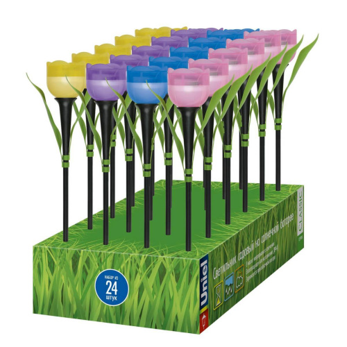 Светильник на солнечных батареях Uniel Promo USL-C-651/PT305 Tulip Set 24 UL-00004275 Светильник на солнечных батареях Uniel Promo USL-C-651/PT305 Tulip Set 24 UL-00004275