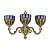 Бра Bohemia Ivele 7101B15/3/210 GB P1 U Amber-Blue/H-1I