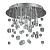 Потолочный светильник Ideal Lux Neve PL5 Cromo 094687