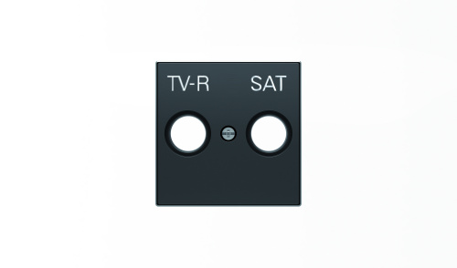 Накладка для TV-R-SAT розетки, серия SKY, цвет чёрный бархат