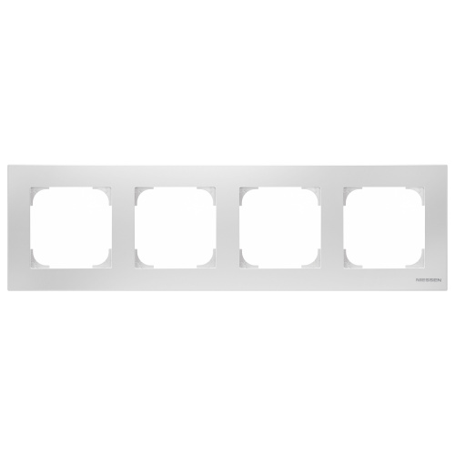 Рамка 4-постовая ABB Sky альпийский белый 2CLA857400A1101 Рамка 4-постовая ABB Sky альпийский белый 2CLA857400A1101