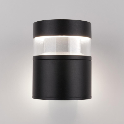 Уличный настенный светодиодный светильник Elektrostandard 1530 Techno Led чёрный a052244