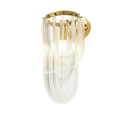 Настенный светильник Lumina Deco Weddini LDW 6001-3 GD+CL Настенный светильник Lumina Deco Weddini LDW 6001-3 GD+CL