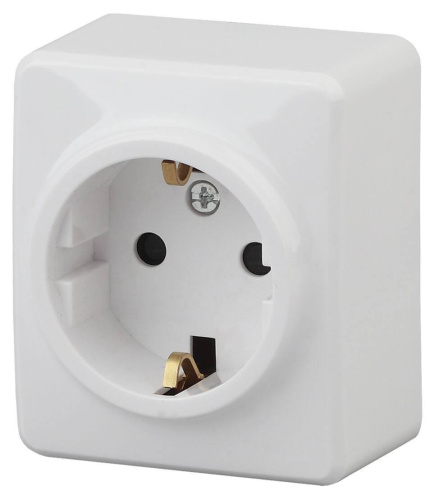 Розетка ЭРА Эксперт 2P E Schuko со шторками 16A 250V Al Cu 11А-2204-01 Б0038818