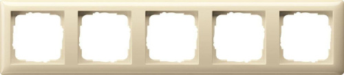 Рамка 5-постовая Gira Standard 55 кремовый глянцевый 021501