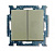 Выключатель двухклавишный ABB Basic55 10A 250V шампань 2CKA001012A2167
