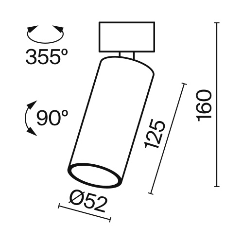 Потолочный светильник Technical C055CL-L12W4K-W-W Потолочный светильник Technical C055CL-L12W4K-W-W