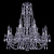 Подвесная люстра Bohemia Ivele 1406/8+4/195/h-60/Ni