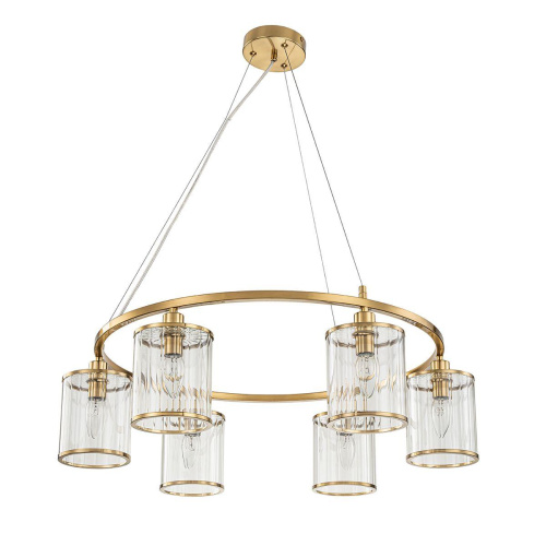 Подвесная люстра Indigo Dante 13022/6P Brass V000405 Подвесная люстра Indigo Dante 13022/6P Brass V000405