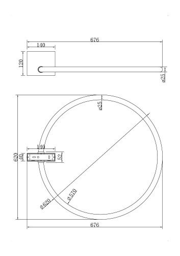 Настенный светильник Maytoni Anillo MOD315CL-L25G3K Настенный светильник Maytoni Anillo MOD315CL-L25G3K