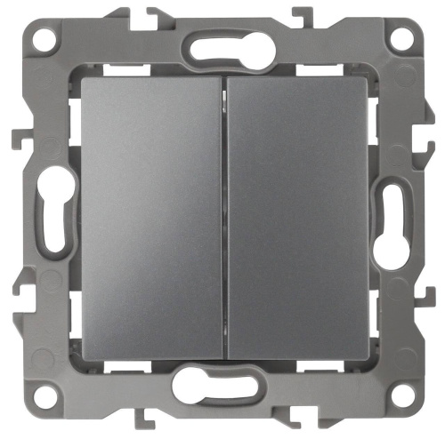 Переключатель двухклавишный ЭРА 12 10AX 250V 12-1106-12 Б0019295