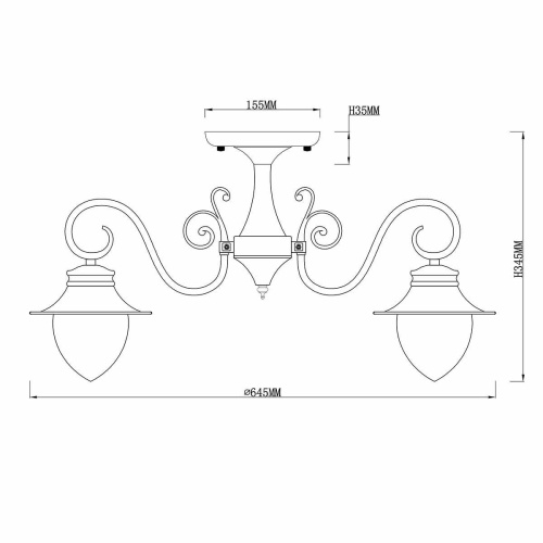 Потолочная люстра Rivoli Сomodita 5031-305 Б0037725