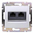 Розетка компьютерная 2хRJ45 Legrand Valena 6 кат FTP на винтах белая 774233