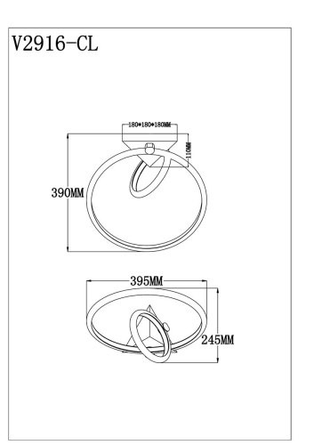 Потолочный светодиодный светильник Moderli Lama V2916-CL