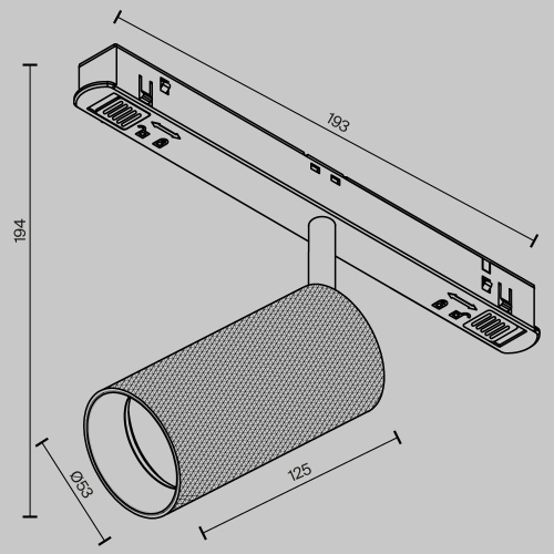 Трековый светильник Technical TR097-2-12W4K-M-BB Трековый светильник Technical TR097-2-12W4K-M-BB