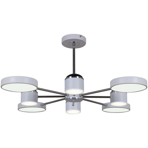 Потолочная светодиодная люстра Reluce 13289-4.3-08 Белый+Хром