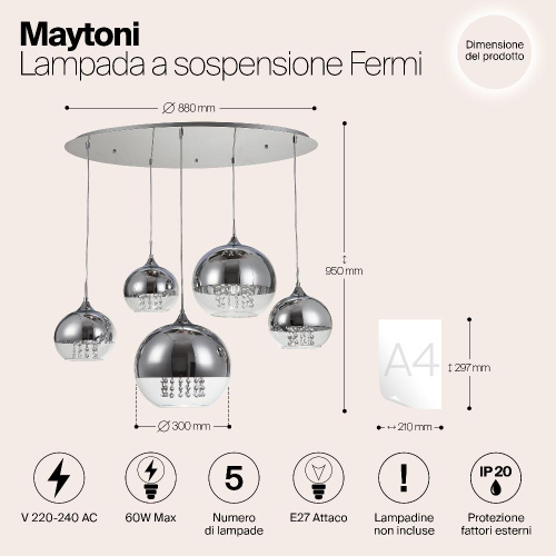 Подвесной светильник Maytoni P140-PL-170-5-N