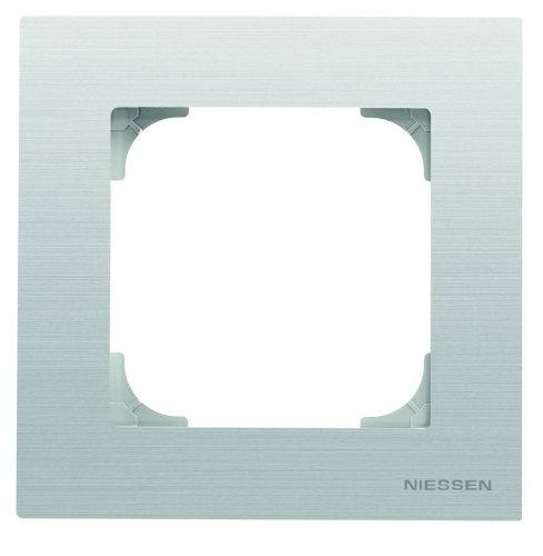 Рамка 1-постовая ABB Sky нержавеющая сталь 2CLA857100A1401