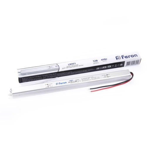 Блок питания Feron LB001 12V 48W IP20 4A 41344 Блок питания Feron LB001 12V 48W IP20 4A 41344