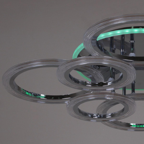 Потолочная светодиодная люстра Reluce 09812-3.3-4+4D CR (RGB)