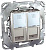 Розетка компьютерная 2хRJ45 Schneider Electric Unica MGU5.2424.30ZD