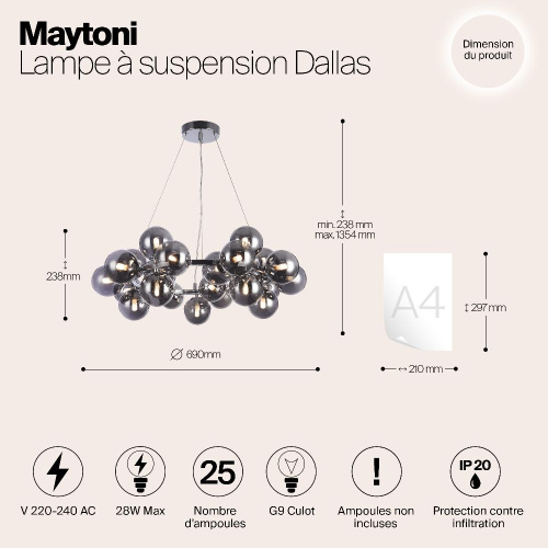 Подвесной светильник Maytoni MOD548PL-25CH
