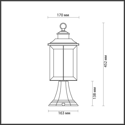 Уличный светильник Odeon Light Nature Mavret 4961/1A Уличный светильник Odeon Light Nature Mavret 4961/1A