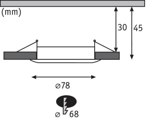Встраиваемый светодиодный светильник Paulmann Premium Name 92932