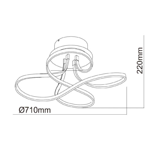 Потолочный светодиодный светильник De Markt Аурих 12 496015302