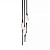 Подвесной светильник Pezzo 3 pearl black