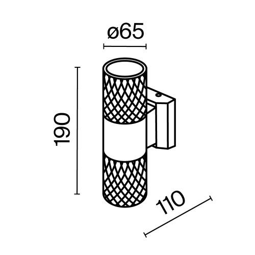 Настенный светильник (бра) Outdoor O583WL-02B Настенный светильник (бра) Outdoor O583WL-02B