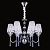 Подвесная люстра Crystal Lux Dandy SP6