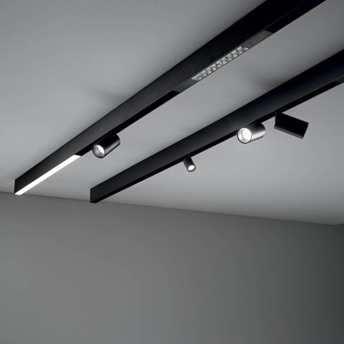 Трековый светодиодный светильник Ideal Lux Oxy Accent 295Mm 3000K Bk