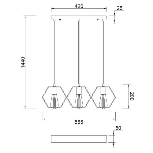 Подвесной светильник Vele Luce Luca VL6232P03