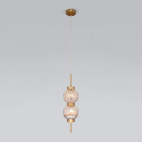 Подвесной светильник Eurosvet Plaza 50186/2 латунь