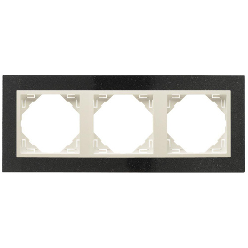 Рамка 3-постовая Efapel Logus 90 Petra натуральный гранит/жемчуг 90930 TGP