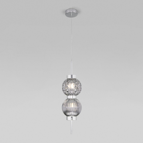 Подвесной светильник Eurosvet Plaza 50186/2 хром