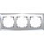 Рамка Werkel Diamant на 3 поста зеркальный WL08-Frame-03 4690389143830