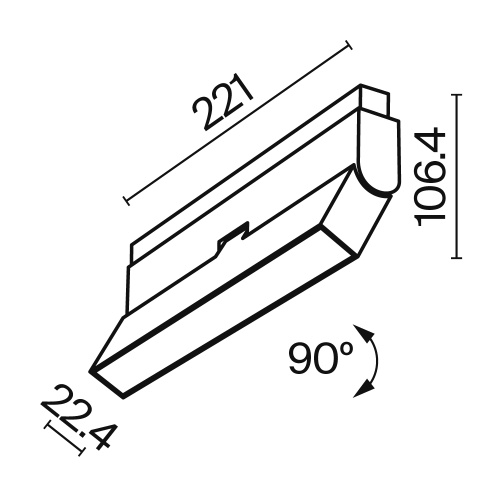 Трековый светильник Technical TR036-4-12WTW-DD-B Трековый светильник Technical TR036-4-12WTW-DD-B
