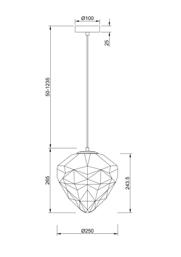 Подвесной светильник Maytoni Globo P053PL-01PK