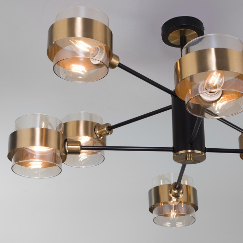 Потолочная люстра Eurosvet Arcada 70127/8 черный Потолочная люстра Eurosvet Arcada 70127/8 черный